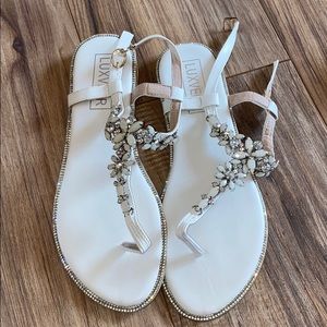 Brand new bedazzled sandals